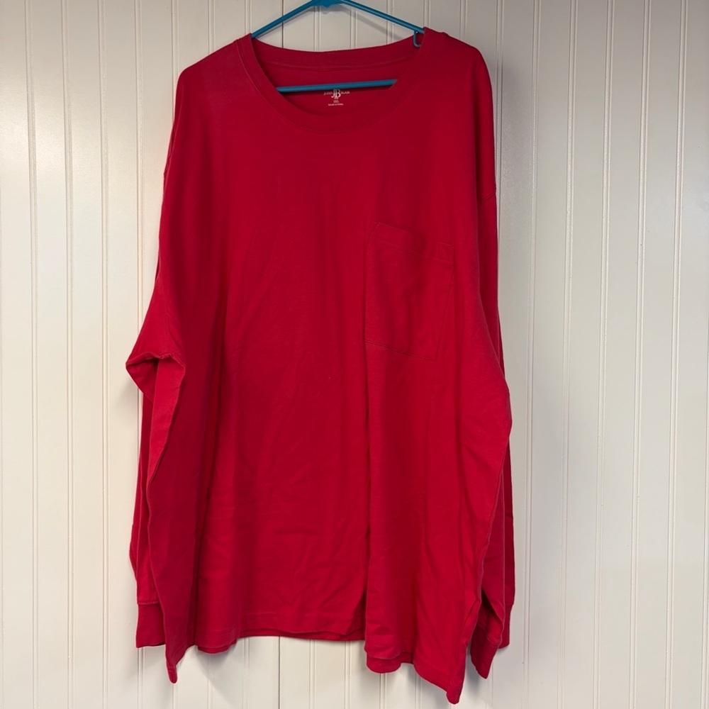 John Blair Men's Red Long Sleeve Shirt 3XL